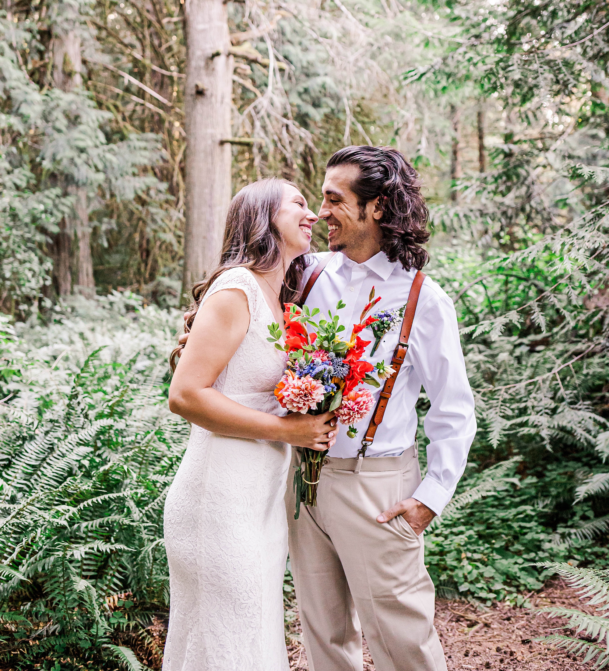 candid wedding portraits