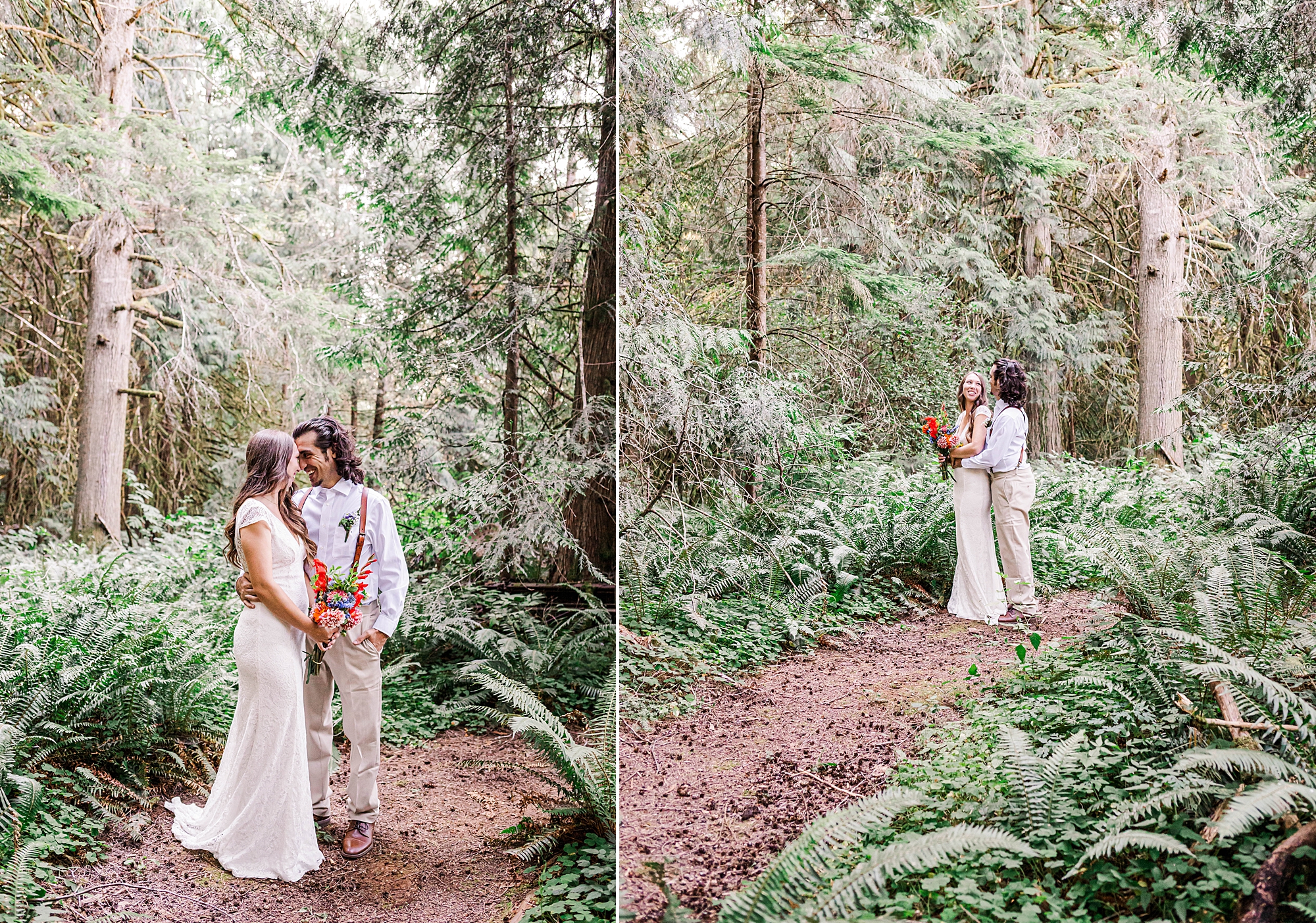 wedding portraits from Intimate Wedding Ceremony in Estacada, Oregon