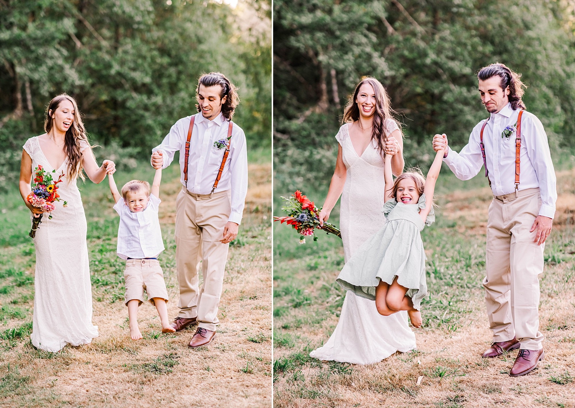 family wedding portraits