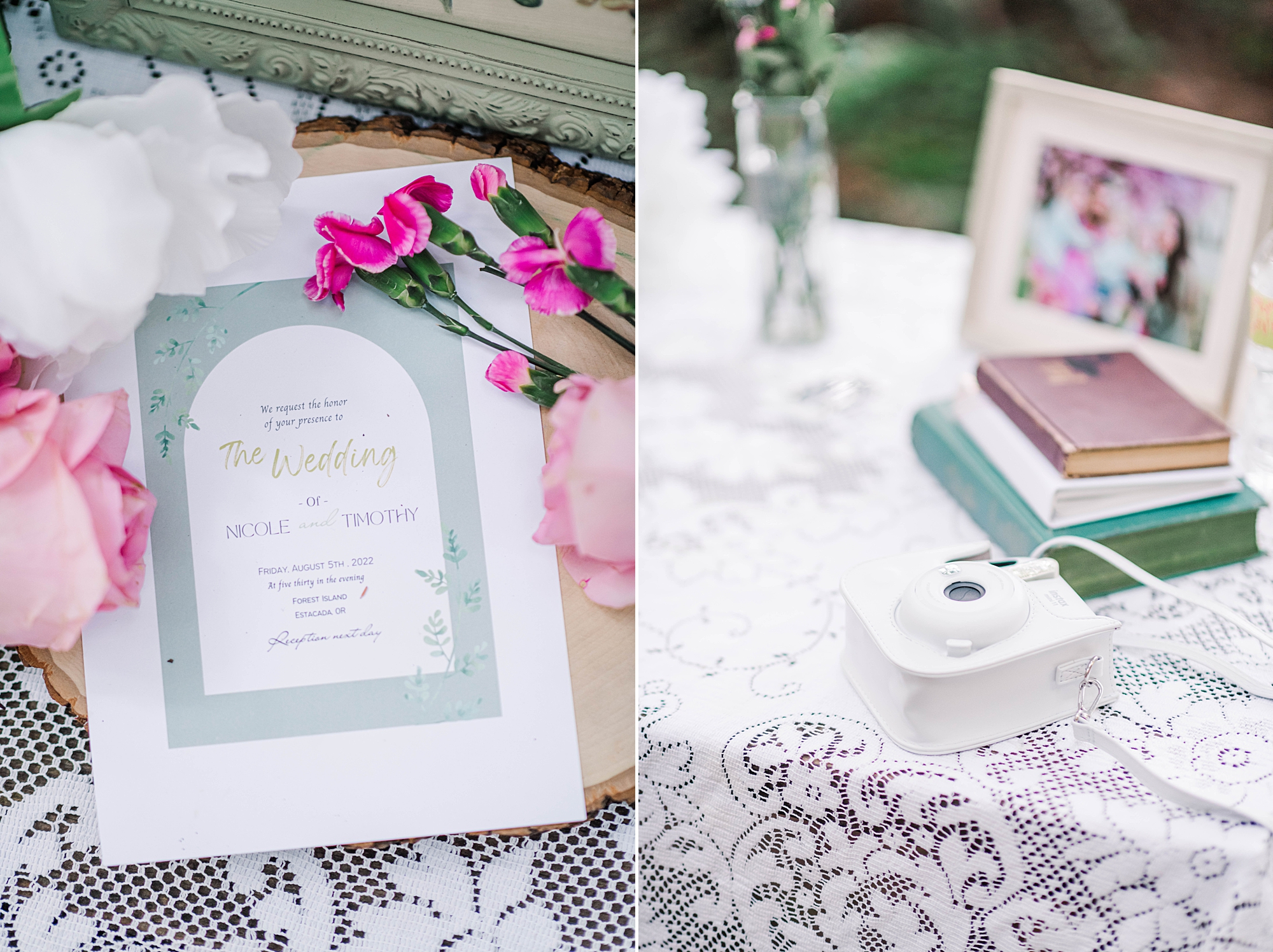 intimate wedding ceremony details in Estacada, Oregon